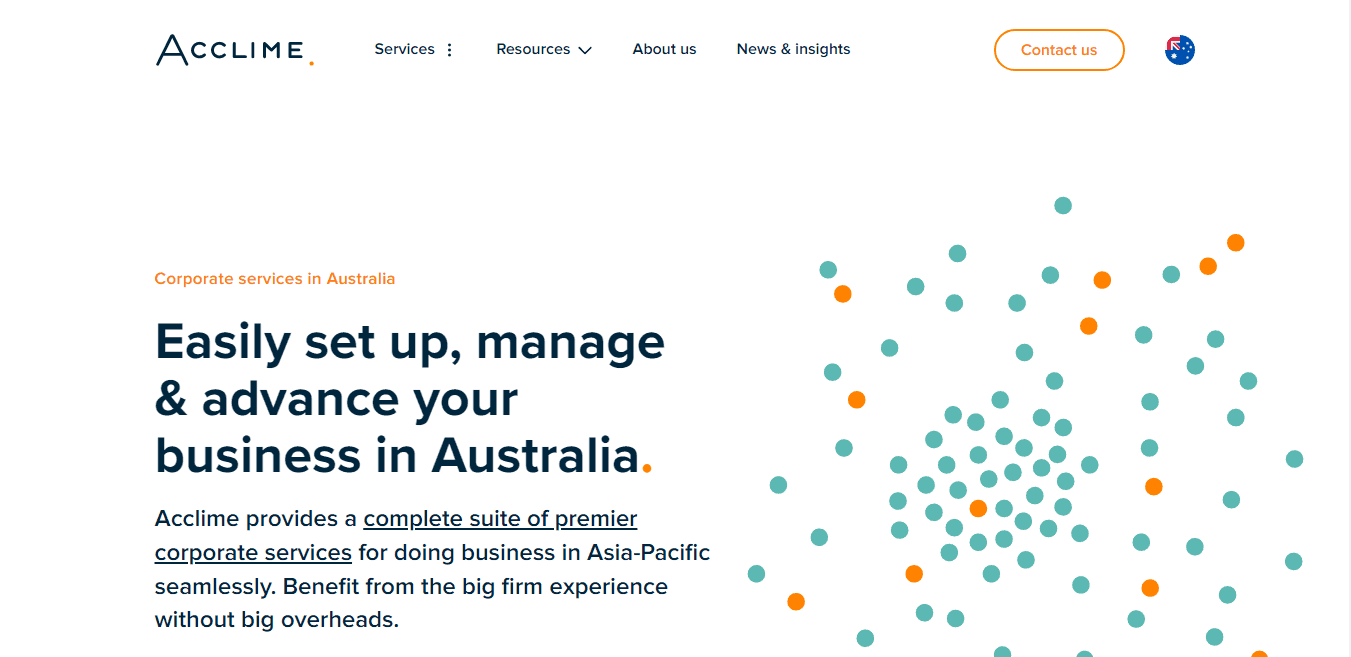 acclime online company registrations australia