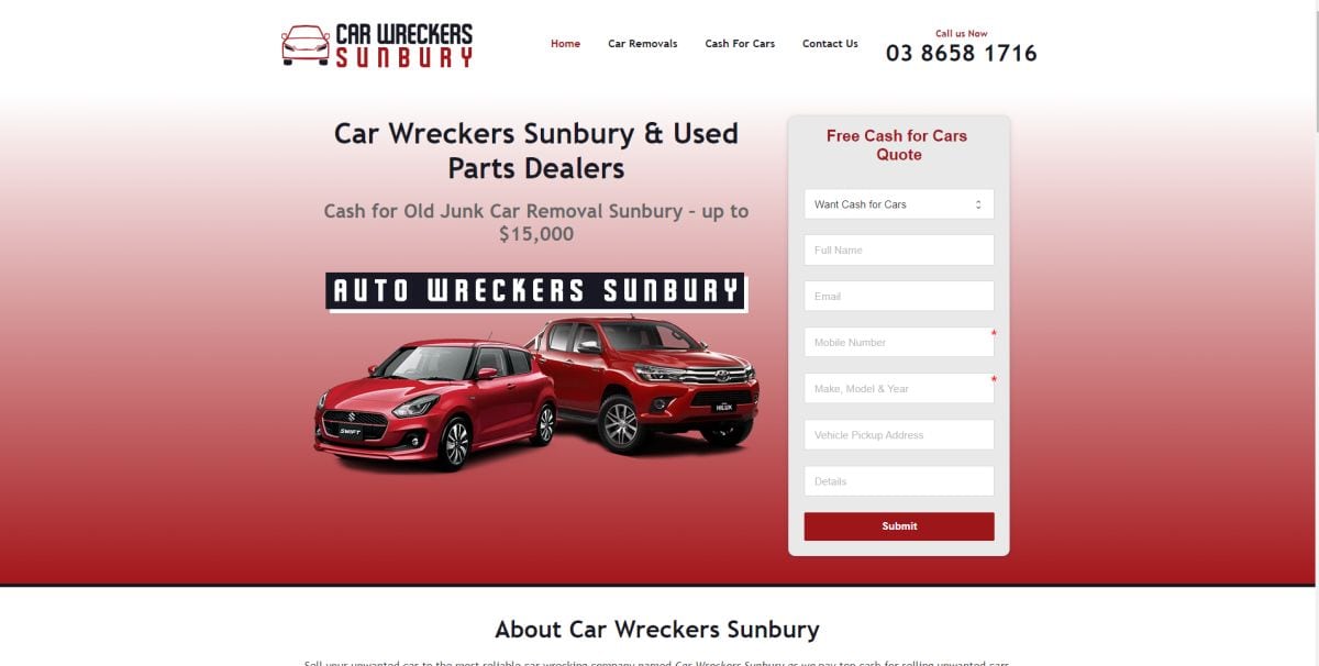 car wreckers sunbury