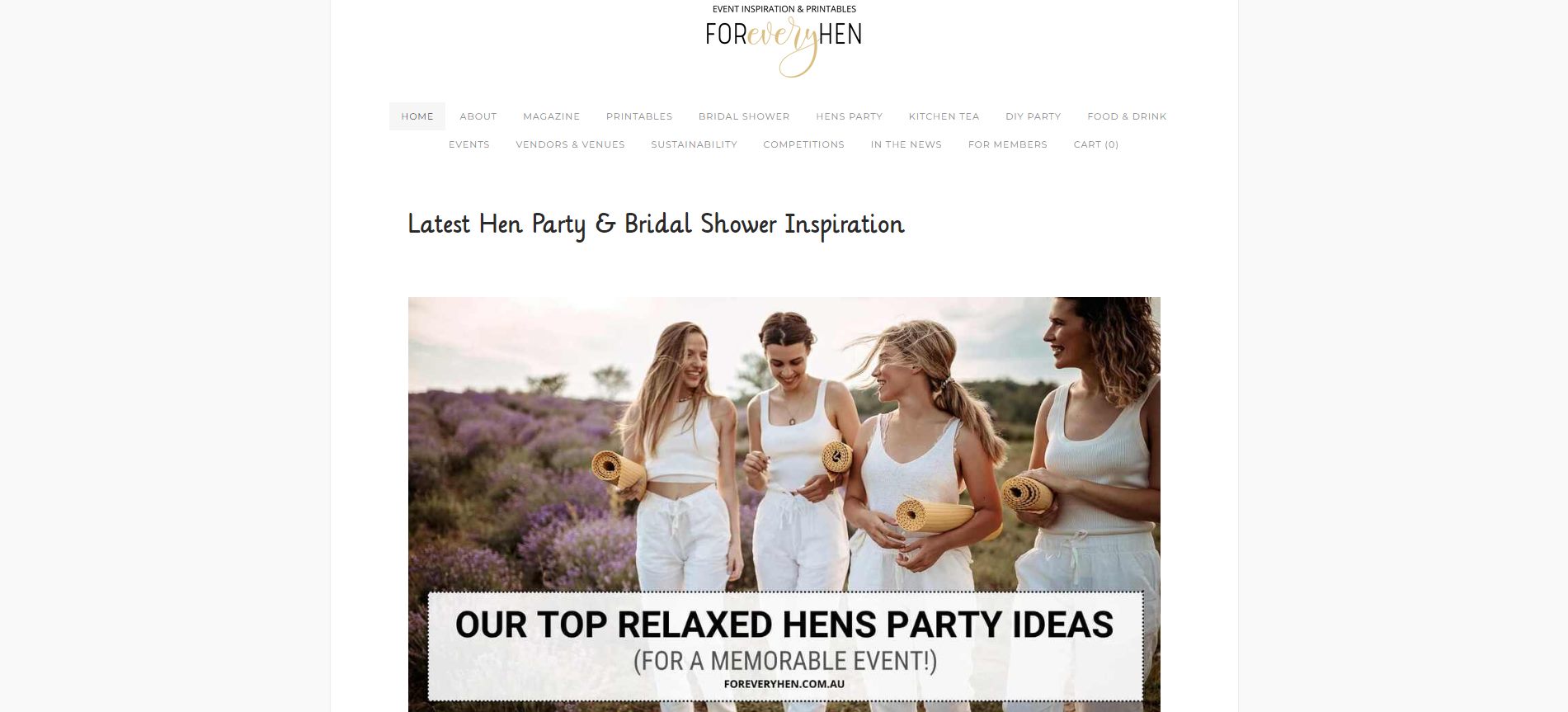 forever hen hens party ideas melbourne