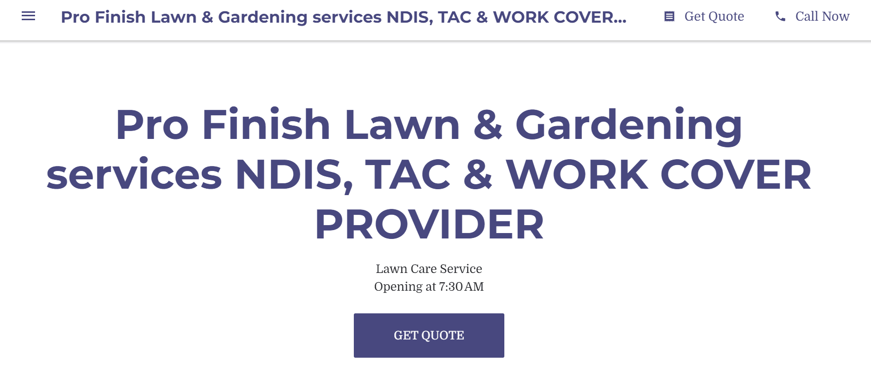 pro finish lawn and gardening services