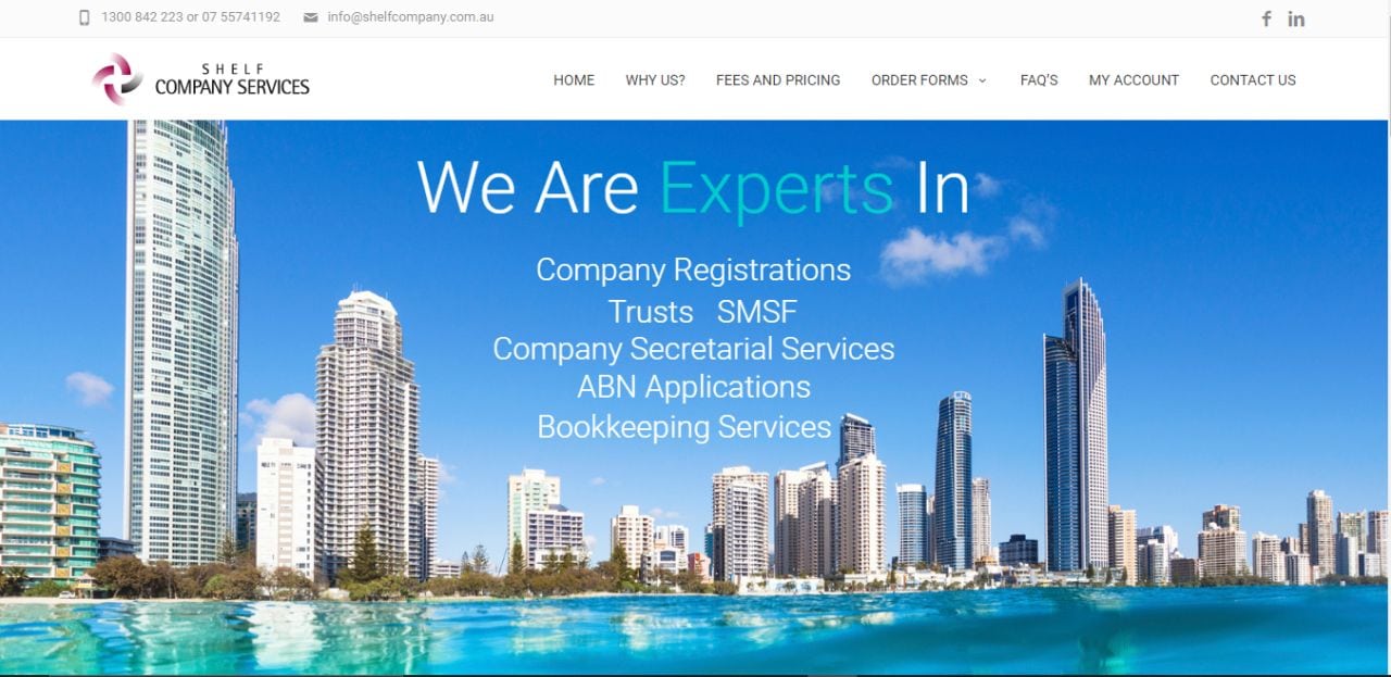 shelf company services online registrations australia