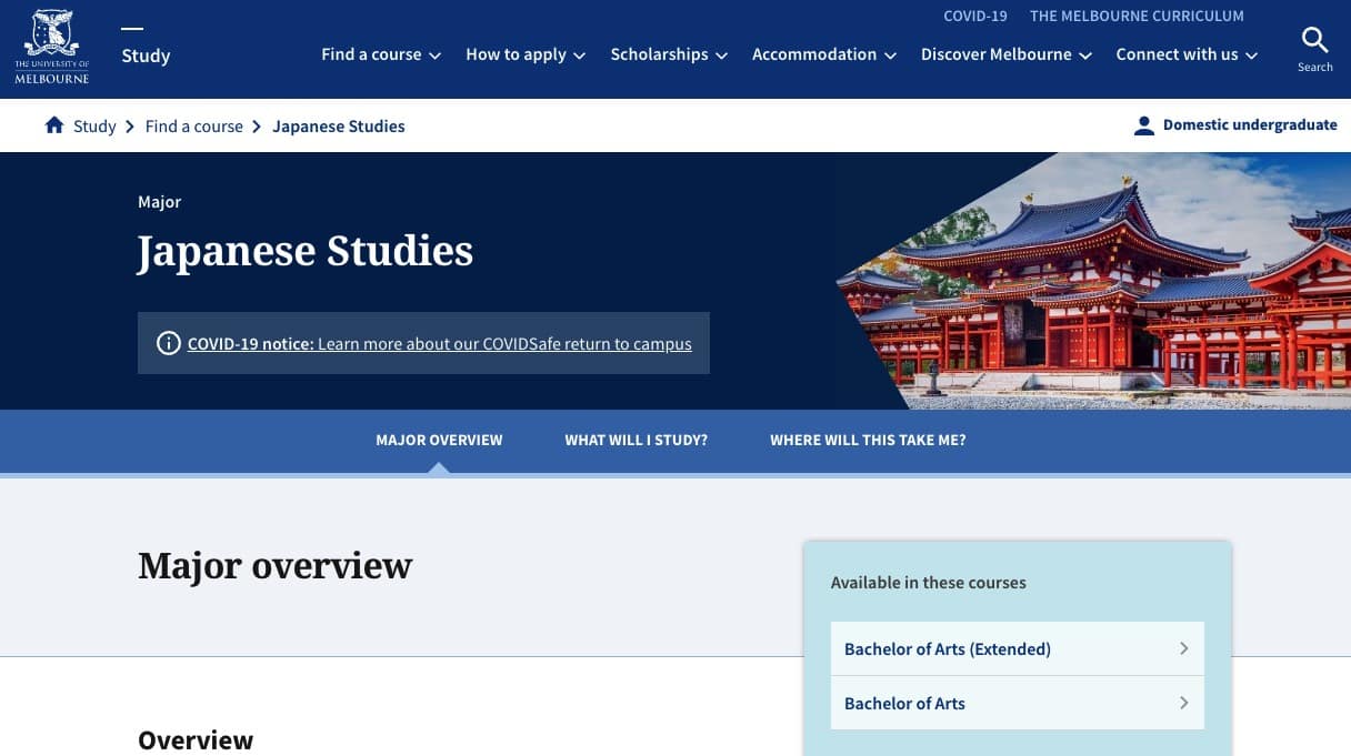 the university of melbourne japanese studies