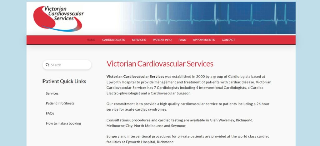 victorian cardiovascular services
