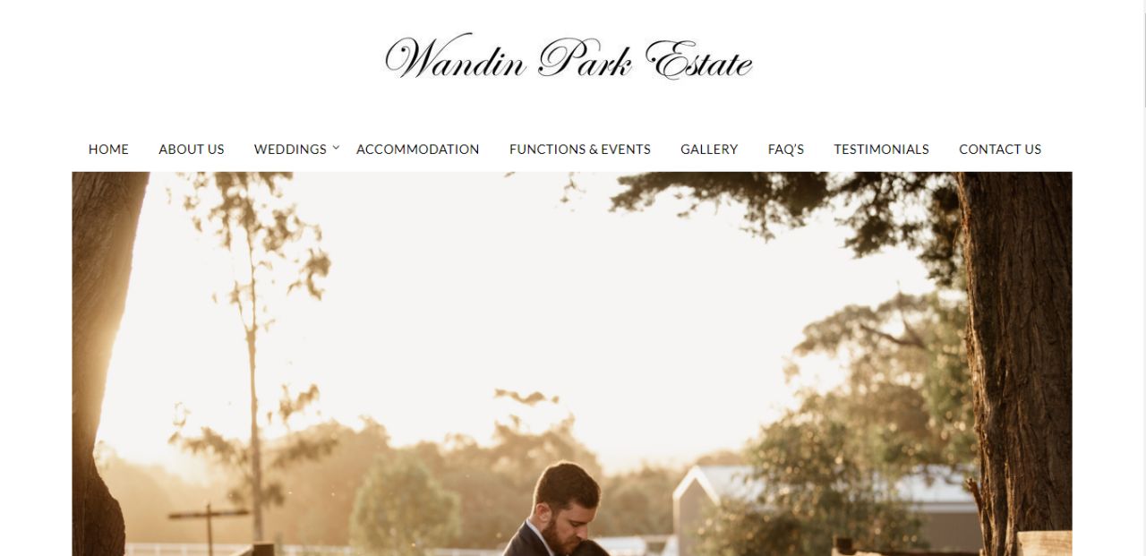 wandin park estate wedding reception venue yarra valley