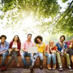diversity teenagers friends friendship team concept